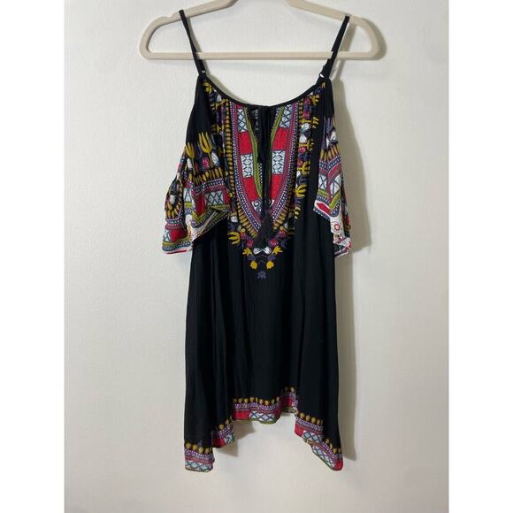 Angie Black Cold Shoulder Mini Dress Sz S - Picture 1 of 3